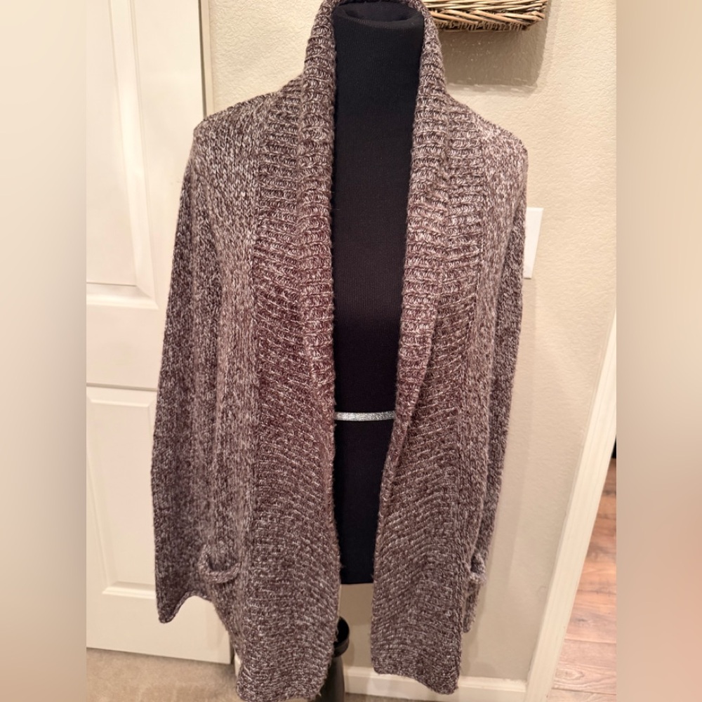 White Stag Women's Gray Cardigan Sweater